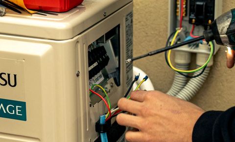 Wiring a new outdoor unit